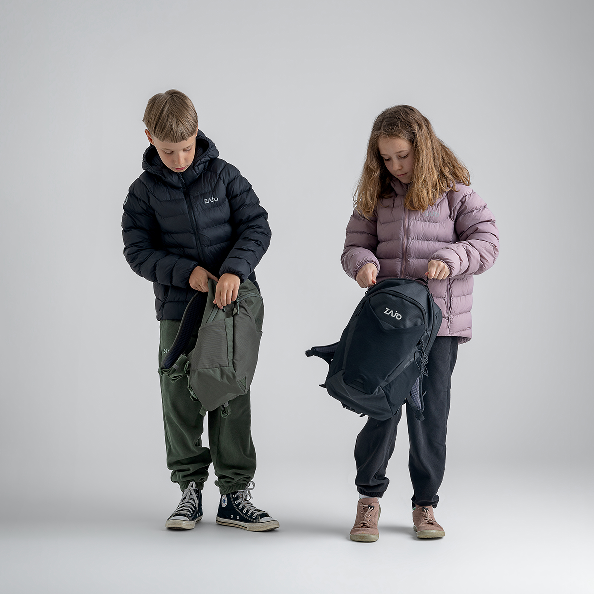 Musko Kid's Insulated Hooded Jacket — Black