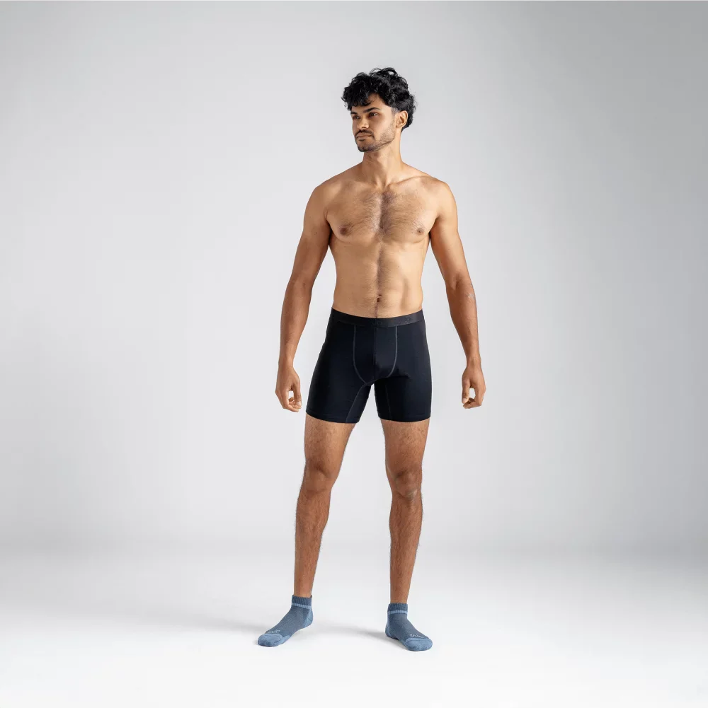 Senti Men's Merino Boxer Briefs Long