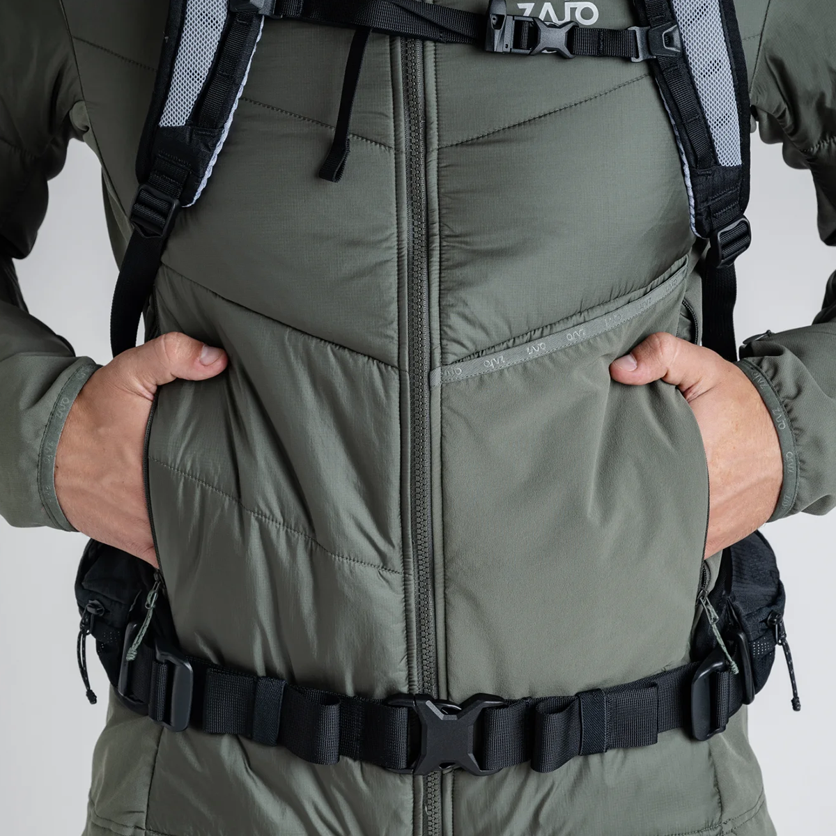 Spiro Men's Insulated Hybrid Jacket — Dove Grey