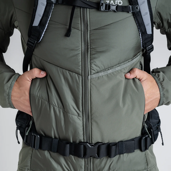 Spiro Men's Insulated Hybrid Jacket — Dove Grey