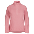 Auro Women's Fleece Zip Top in Tea Rose