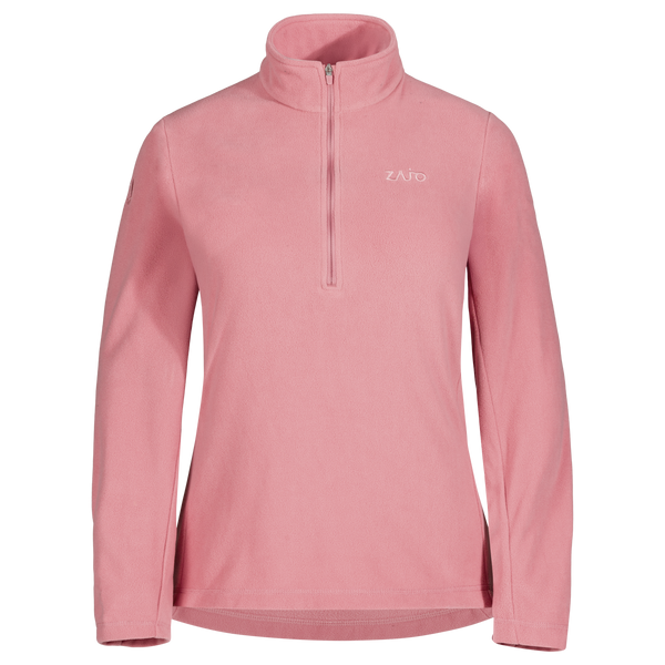 Auro Women's Fleece Zip Top in Tea Rose