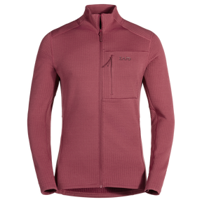 Kovri Men's Merino Grid Jacket in Earth Red