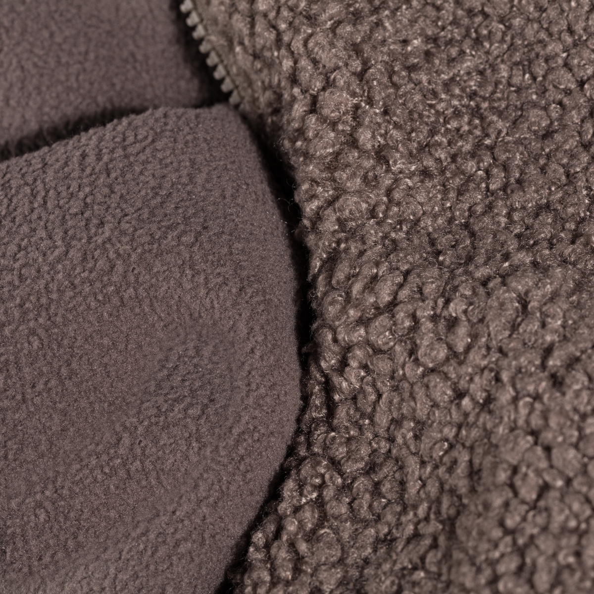 Palpo Women's Pile Fleece Jacket in Cocoa Brown