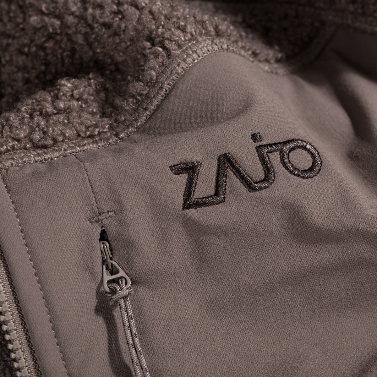 Palpo Women's Pile Fleece Jacket in Cocoa Brown