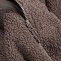Palpo Women's Pile Fleece Jacket in Cocoa Brown