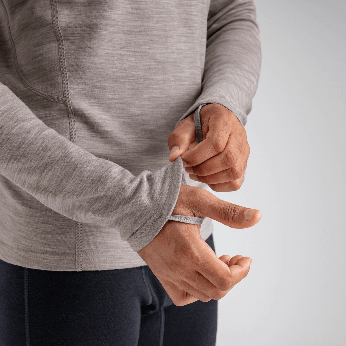 Hejma Men's Merino Longsleeve — Dark Green