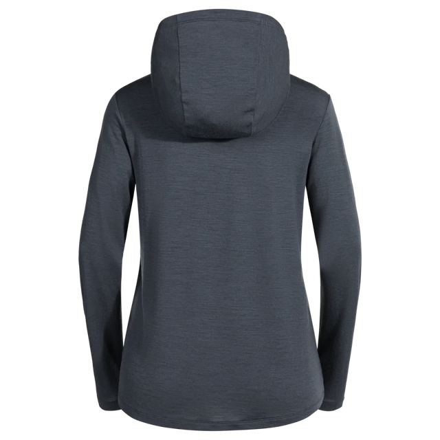 Kora Women's Merino Hoodie — Grey Navy