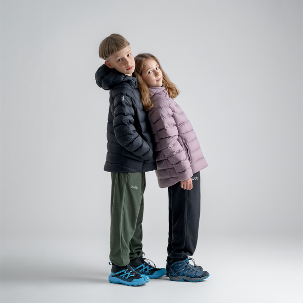 Musko Kid's Insulated Hooded Jacket — Black
