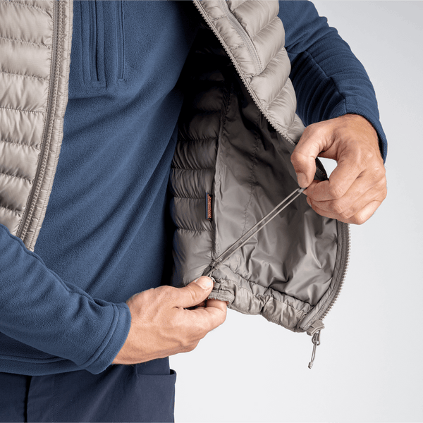 Nubaro Men's Insulated Vest — Beige