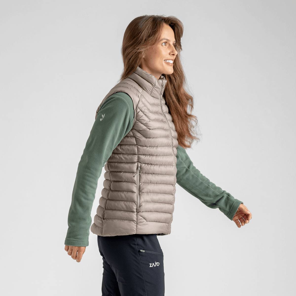 Nubaro Women's Insulated Vest — Taupe Beige