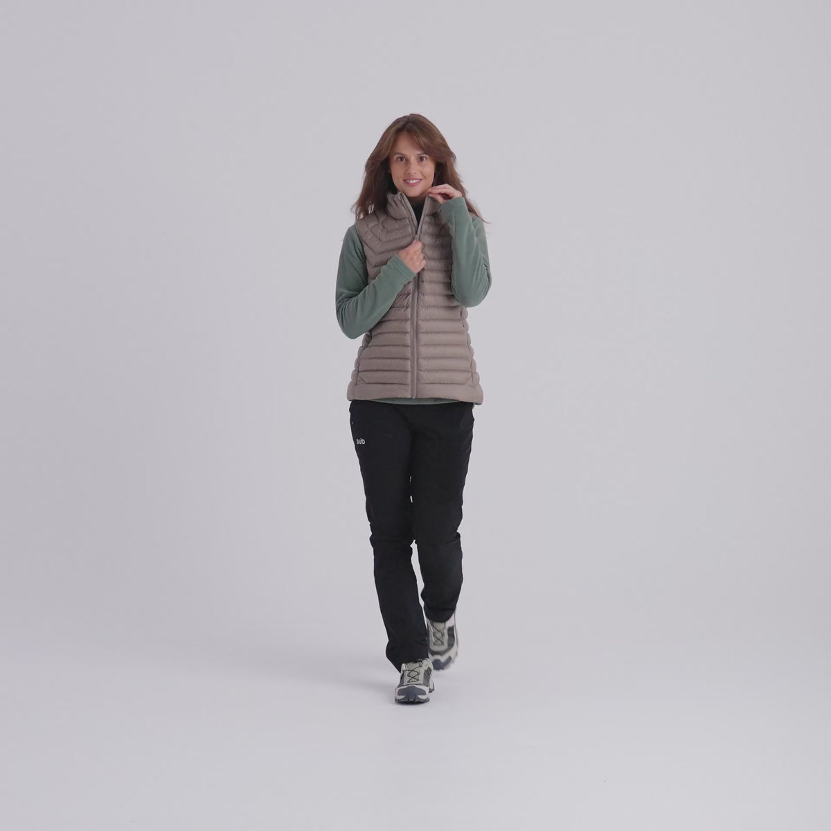 Nubaro Women's Insulated Vest — Golden Brown