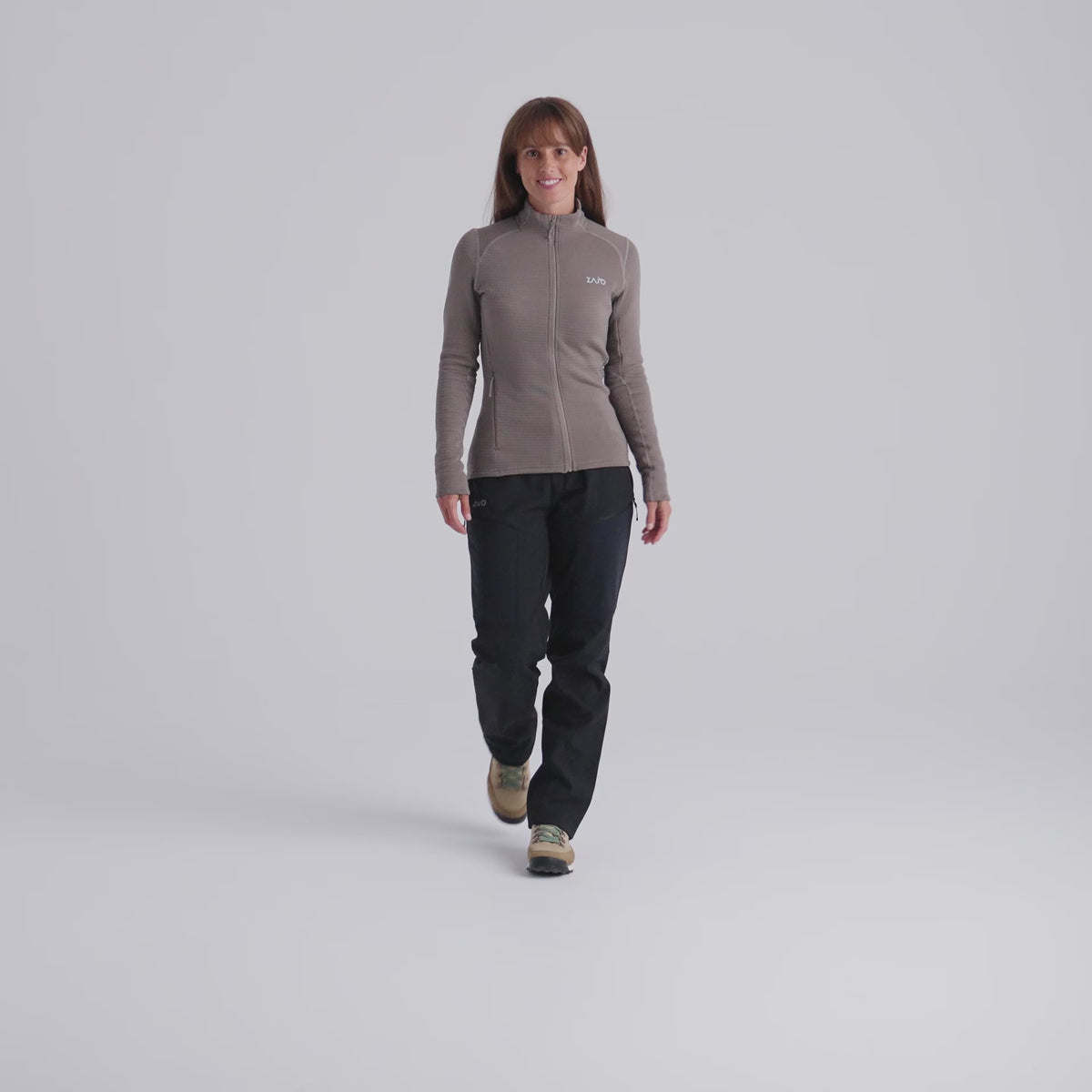 Kovri Women's Merino Grid Jacket — Grey Navy
