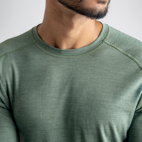 Senti Men's Merino Longsleeve — Dark Navy